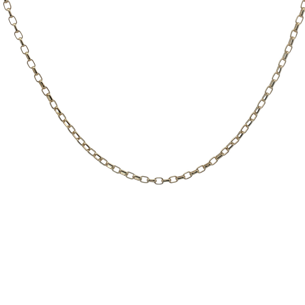Collier doré maille rectangulaire