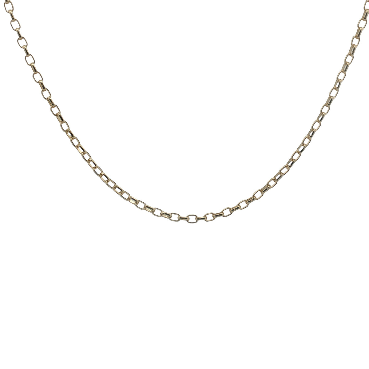 Collier doré maille rectangulaire