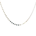Collier doré maille disque