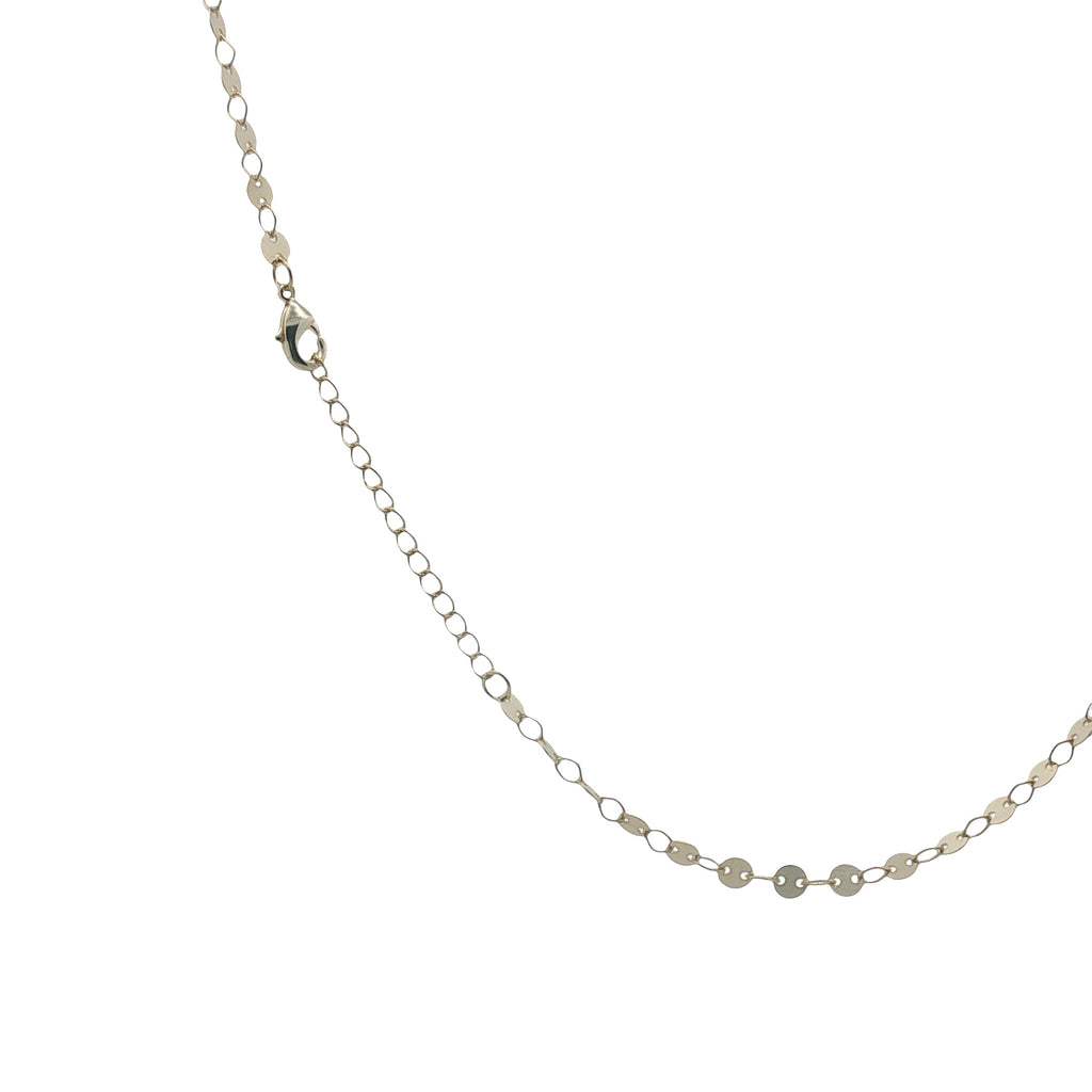 Collier doré maille disque