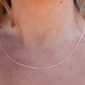 Collier argent maille rectangle