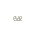 Bague argent 925 maillons entremêlés