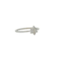 Bague argent 925 petite étoile de David en zircons