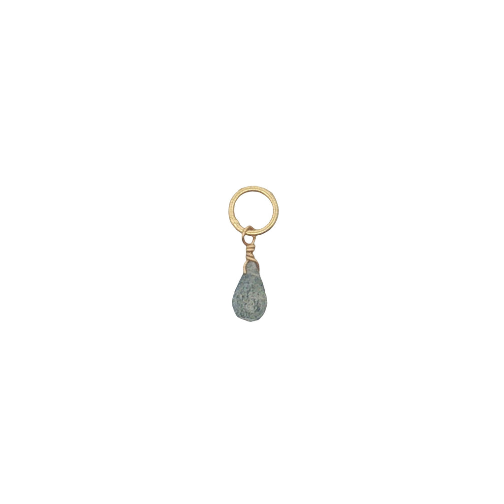 Charms doré labradorite en goutte