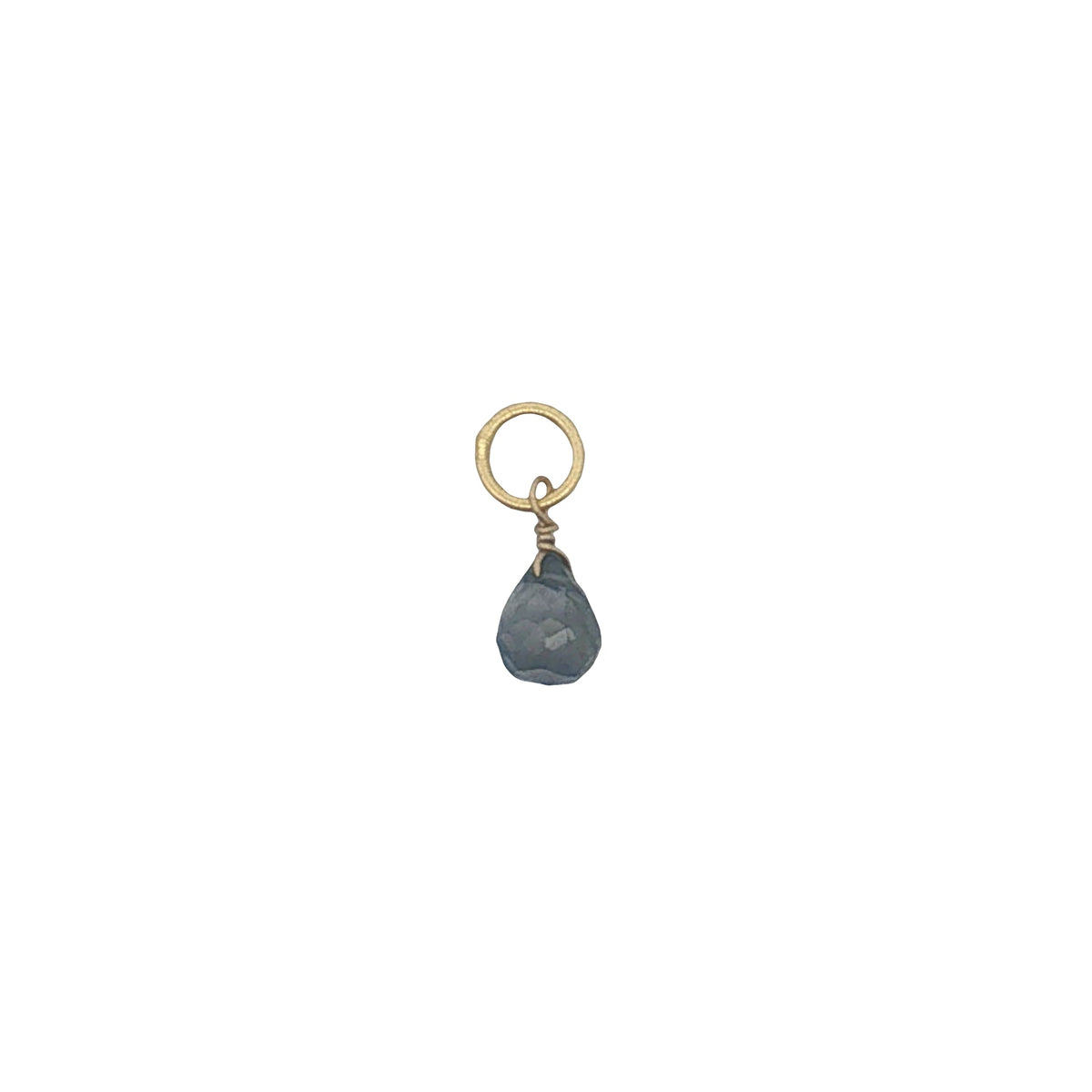 Charms doré goutte en iolite