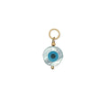 Charms doré oeil rond en nacre