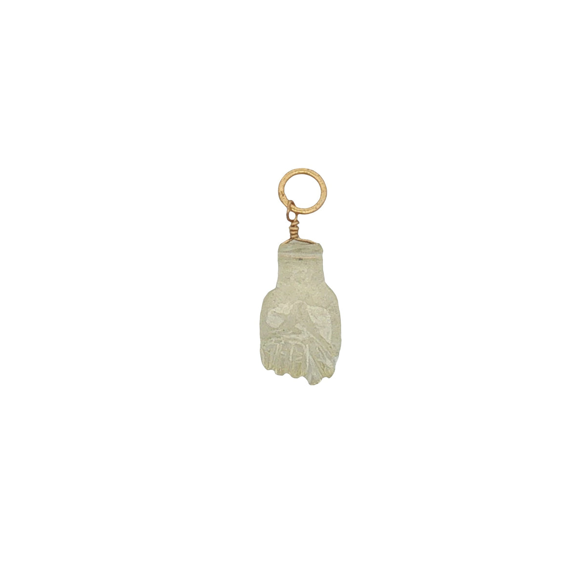 Charms doré Figa taillé dans du quartz citron