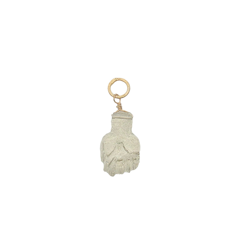 Charms doré Figa taillé dans du quartz citron