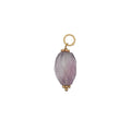 Charms doré améthyste et couronnes dorées