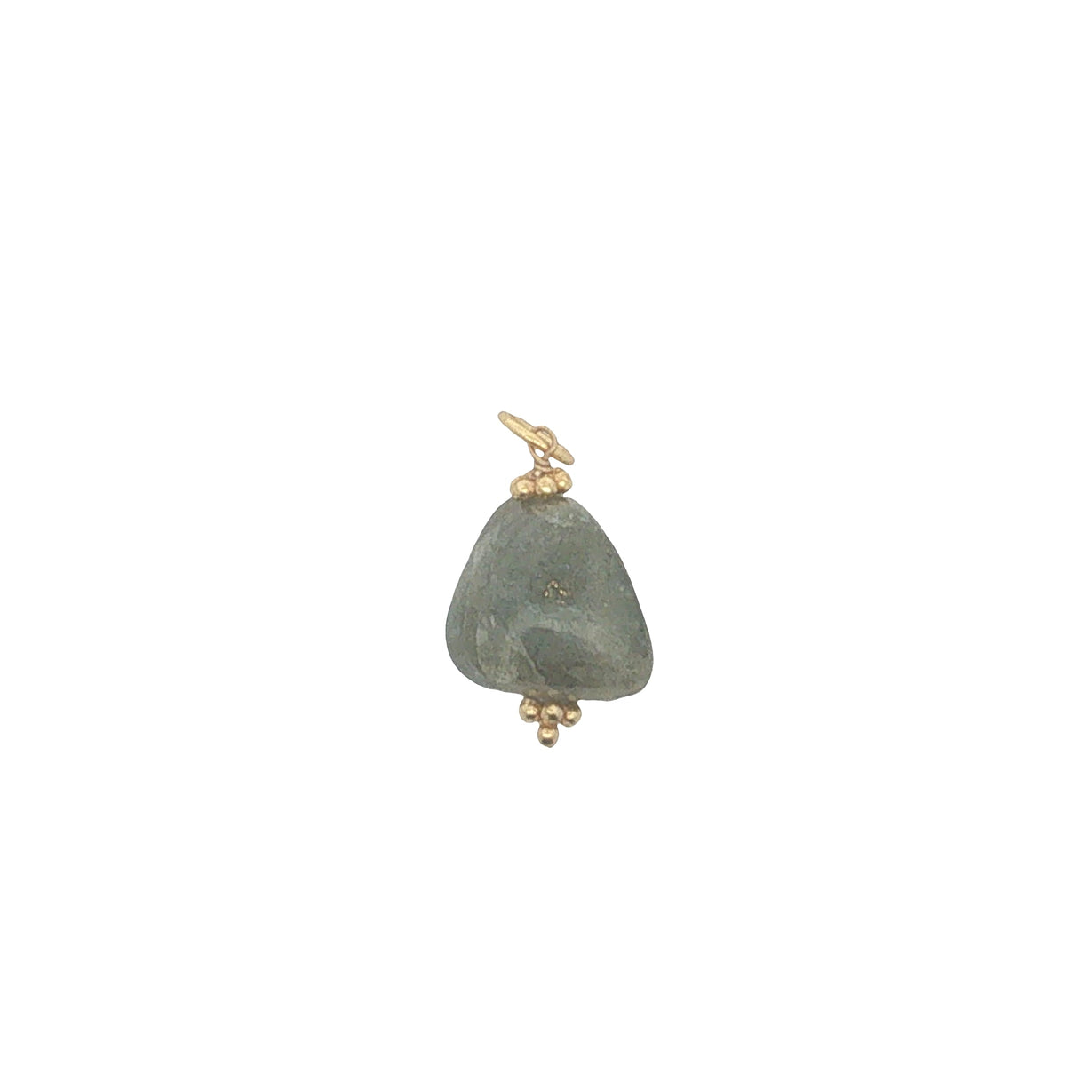 Charms doré labradorite et couronnes dorées