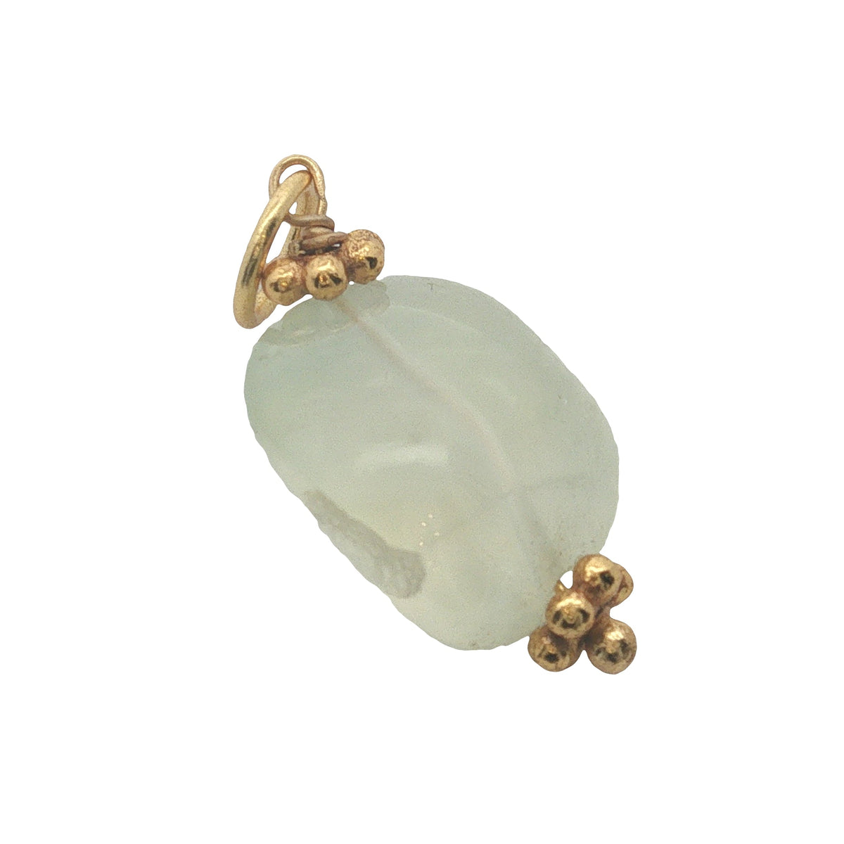 Charms doré prehnite et couronnes dorées
