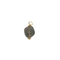 Charms doré quartz fumé et couronnes dorées