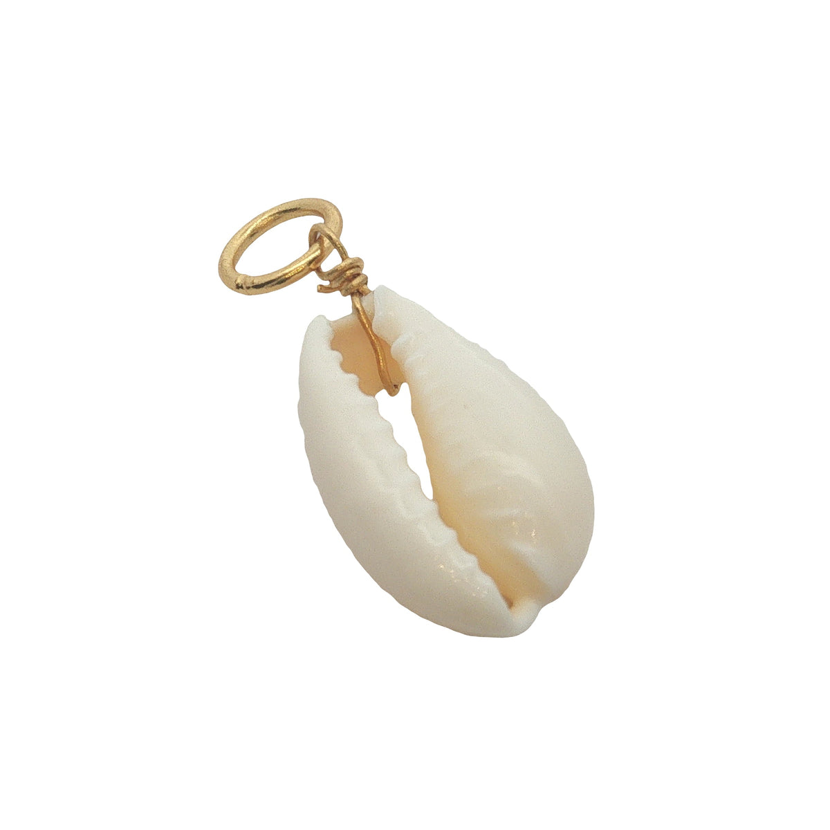 Charms doré cauri naturel
